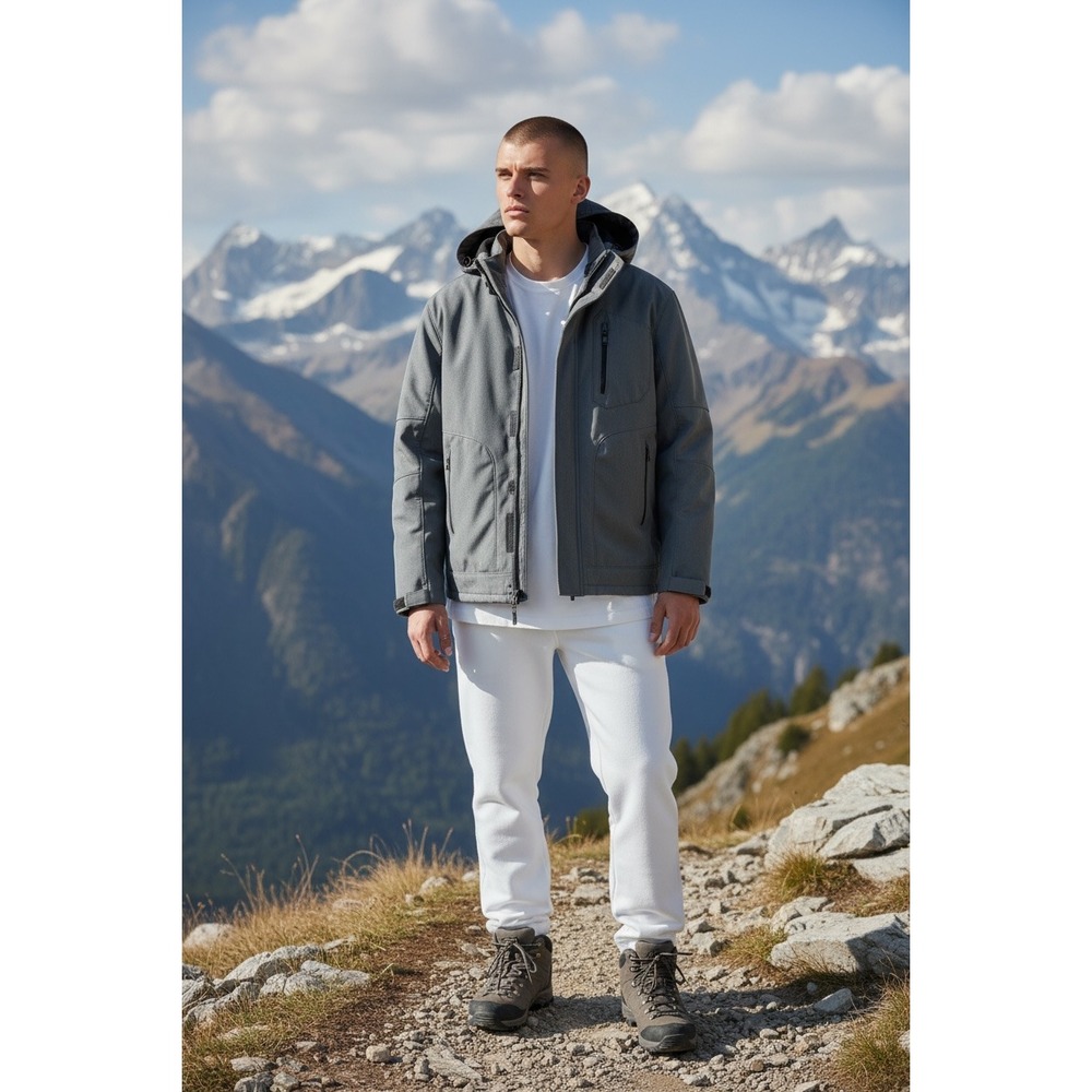 Hawke & Co. 3 in 1 Sport Performance Grey Jacket Sz M HK Heat Thermal Insulation